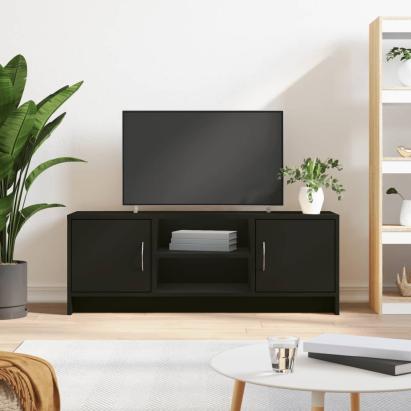 Comodă TV, negru, 102x30x37,5 cm, lemn prelucrat GartenMobel Dekor