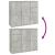 Servantă, gri beton, 91x29,5x75 cm, lemn prelucrat GartenMobel Dekor