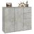 Servantă, gri beton, 91x29,5x75 cm, lemn prelucrat GartenMobel Dekor