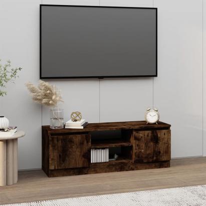 Comodă TV cu ușă, stejar fumuriu, 102x30x36 cm GartenMobel Dekor