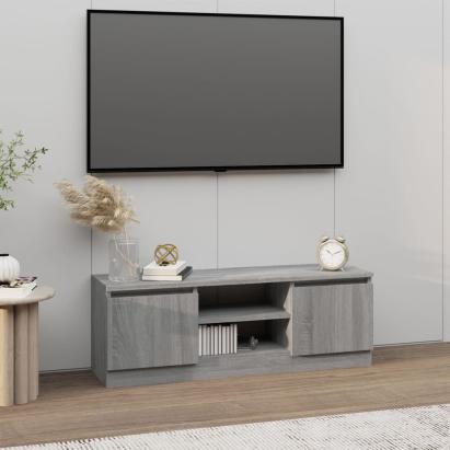 Comodă TV cu ușă, gri sonoma, 102x30x36 cm GartenMobel Dekor