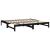 Pat de zi extensibil, negru, 2x(100x200) cm, lemn masiv de pin GartenMobel Dekor