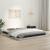 Cadru de pat, negru, 150x200 cm, King Size, lemn masiv de pin GartenMobel Dekor