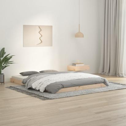 Cadru de pat dublu, 135x190 cm, lemn masiv de pin GartenMobel Dekor