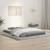 Cadru de pat Small Double, gri, 120x190 cm, lemn masiv de pin GartenMobel Dekor