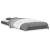 Cadru de pat mic Single, gri, 75x190 cm, lemn masiv de pin GartenMobel Dekor
