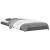 Cadru de pat mic Single, gri, 75x190 cm, lemn masiv de pin GartenMobel Dekor