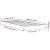 Cadru de pat mic Single, gri, 75x190 cm, lemn masiv de pin GartenMobel Dekor