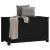 Cutie de depozitare, negru, 80x40x45,5 cm, lemn masiv de pin GartenMobel Dekor
