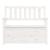 Bancă, alb, 112,5x51,5x96,5 cm, lemn masiv de pin GartenMobel Dekor