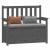 Bancă, gri, 112,5x51,5x96,5 cm, lemn masiv de pin GartenMobel Dekor