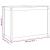 Cutie de rufe, alb, 88,5x44x66 cm, lemn masiv de pin GartenMobel Dekor