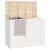 Cutie de rufe, alb, 88,5x44x66 cm, lemn masiv de pin GartenMobel Dekor