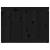 Cutie de rufe, negru, 88,5x44x66 cm, lemn masiv de pin GartenMobel Dekor