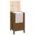 Cutie de rufe, maro miere, 44x44x76 cm, lemn masiv de pin GartenMobel Dekor