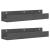 Rafturi de perete, 2 buc., gri, 50x12x9 cm, lemn masiv de pin GartenMobel Dekor
