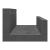 Rafturi de perete, 2 buc., gri, 50x12x9 cm, lemn masiv de pin GartenMobel Dekor