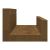 Rafturi de perete 2 buc. maro miere 50x12x9 cm lemn masiv pin GartenMobel Dekor