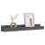 Rafturi de perete, 2 buc., gri, 80x12x9 cm, lemn masiv de pin GartenMobel Dekor