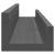 Rafturi de perete, 2 buc., gri, 80x12x9 cm, lemn masiv de pin GartenMobel Dekor