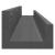 Rafturi de perete, 2 buc., gri, 110x12x9 cm, lemn masiv de pin GartenMobel Dekor