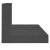Rafturi de perete, 2 buc., gri, 110x11x9 cm, lemn masiv de pin GartenMobel Dekor