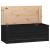 Cutie de depozitare, negru, 89x36,5x33 cm, lemn masiv de pin GartenMobel Dekor