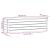 Cutie de depozitare, alb, 109x36,5x33 cm, lemn masiv de pin GartenMobel Dekor