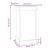 Suport pentru flori, alb, 40x40x60 cm, lemn masiv de pin GartenMobel Dekor