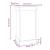 Suport pentru flori, gri, 40x40x60 cm, lemn masiv de pin GartenMobel Dekor