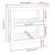 Banc de lucru, gri, 78,5x50x80 cm, lemn masiv pin GartenMobel Dekor