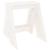 Scaune, 2 buc., alb, 40x40x45 cm, lemn masiv de pin GartenMobel Dekor