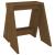 Scaune, 2 buc., maro miere, 40x40x45 cm, lemn masiv de pin GartenMobel Dekor