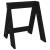 Scaune, 2 buc., negru, 40x40x45 cm, lemn masiv de pin GartenMobel Dekor