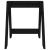 Scaune, 2 buc., negru, 40x40x45 cm, lemn masiv de pin GartenMobel Dekor