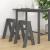 Scaune, 2 buc., gri, 40x40x60 cm, lemn masiv de pin GartenMobel Dekor