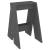 Scaune, 2 buc., gri, 40x40x60 cm, lemn masiv de pin GartenMobel Dekor