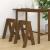Scaune, 2 buc., maro miere, 40x40x60 cm, lemn masiv de pin GartenMobel Dekor