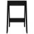 Scaune, 2 buc., negru, 40x40x60 cm, lemn masiv de pin GartenMobel Dekor