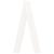 Scaune, 2 buc., alb, 40x40x75 cm, lemn masiv de pin GartenMobel Dekor