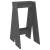 Scaune, 2 buc., gri, 40x40x75 cm, lemn masiv de pin GartenMobel Dekor