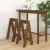 Scaune, 2 buc., maro miere, 40x40x75 cm, lemn masiv de pin GartenMobel Dekor