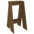 Scaune, 2 buc., maro miere, 40x40x75 cm, lemn masiv de pin GartenMobel Dekor