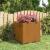 Jardinieră cu picioare, ruginiu, 49x47x50 cm, oțel corten GartenMobel Dekor