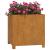 Jardiniere cu picioare 2 buc. ruginiu 49x47x50 cm oțel corten GartenMobel Dekor
