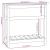 Jardinieră cu raft, alb, 82,5x34,5x81 cm, lemn masiv de pin GartenMobel Dekor