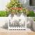 Jardinieră cu raft, alb, 82,5x34,5x81 cm, lemn masiv de pin GartenMobel Dekor