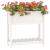 Jardinieră cu raft, alb, 82,5x34,5x81 cm, lemn masiv de pin GartenMobel Dekor