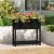Jardinieră cu raft, negru, 82,5x34,5x81 cm, lemn masiv de pin GartenMobel Dekor
