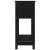 Jardinieră cu raft, negru, 82,5x34,5x81 cm, lemn masiv de pin GartenMobel Dekor